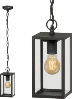 Garden Lights Hanglamp Ardea Zwart 12 X 12 X 22 Cm