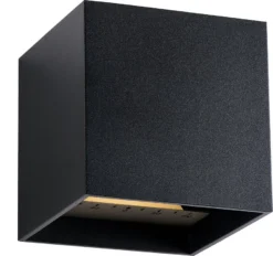 Garden Lights Wandlamp Mauri Zwart 10 X 10 X 10 Cm