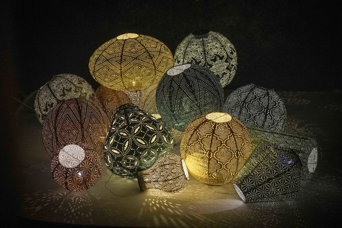 Lumiz Solar Lampion Groen D 16 H 20 Cm 2 Lumiz Solar Lampion Groen D 16 H 20 Cm - Afbeelding 2