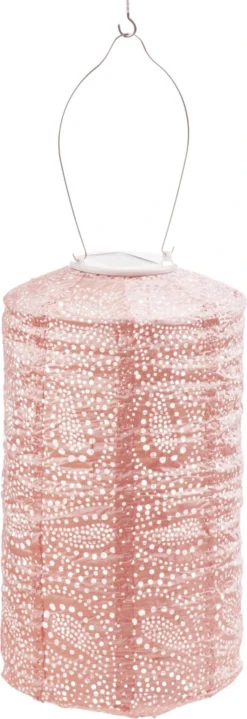 Lumiz Solar Lampion Roze D 18 H 33 Cm