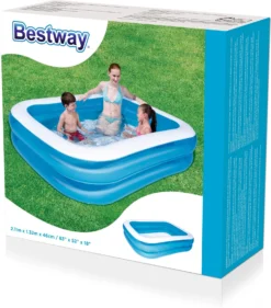 Bestway Kinderzwembad Rechthoek Blauw 211 X 132 X 46 Cm 6+ -Buiten Gereedschaps Winkel 6942138922448 3 1