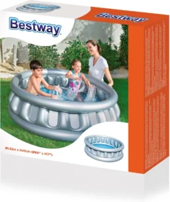 Bestway Kinderzwembad Space Ship Rond Zilver D 152 H 43 Cm -Buiten Gereedschaps Winkel 6942138950168 10