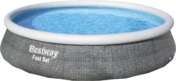 Bestway Opblaasbaar Zwembad Marin Rond Zwart D 396 H 84 Cm