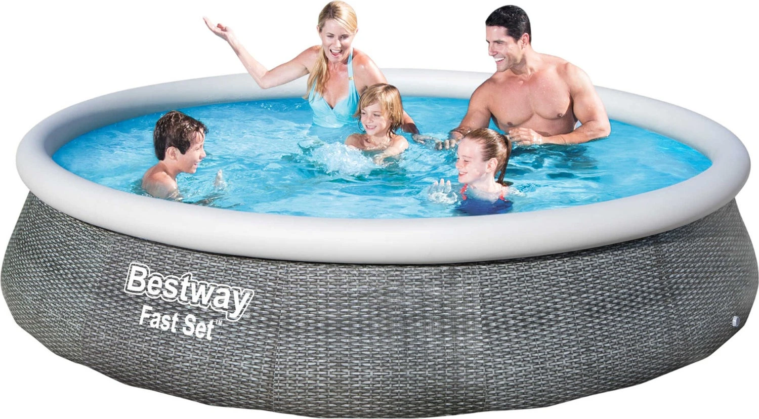 Bestway Opblaasbaar Zwembad Marin Rond Zwart D 396 H 84 Cm 2 Bestway Opblaasbaar Zwembad Marin Rond Zwart D 396 H 84 Cm - Afbeelding 2