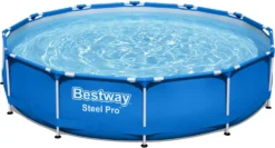 Bestway Frame Zwembad Steel Pro Inclusief Filterpomp Blauw D 305 H 76 Cm
