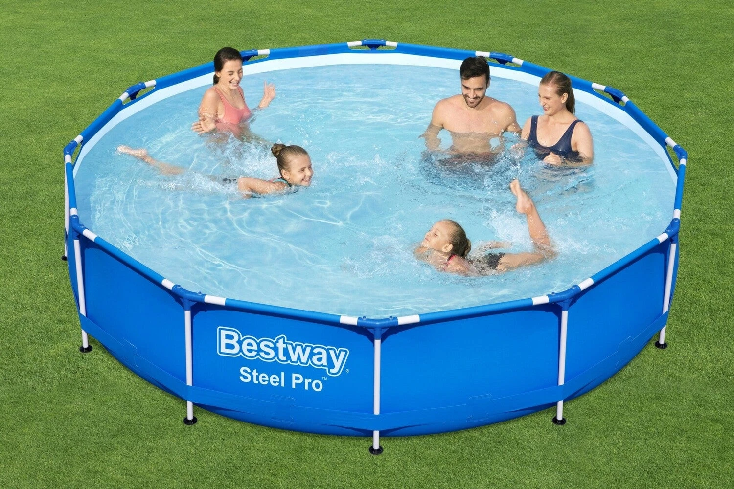 Bestway Frame Zwembad Steel Pro Inclusief Filterpomp Blauw D 305 H 76 Cm 3 Bestway Frame Zwembad Steel Pro Inclusief Filterpomp Blauw D 305 H 76 Cm - Afbeelding 3