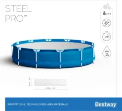 Bestway Frame Zwembad Steel Pro Inclusief Filterpomp Blauw D 305 H 76 Cm 10 Bestway Frame Zwembad Steel Pro Inclusief Filterpomp Blauw D 305 H 76 Cm -Buiten Gereedschaps Winkel 6942138972443 5