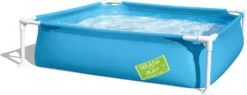 Bestway Kinderzwembad Vierkant Blauw 122 X 122 X 30,5 Cm 2+ -Buiten Gereedschaps Winkel 6942138974973 3