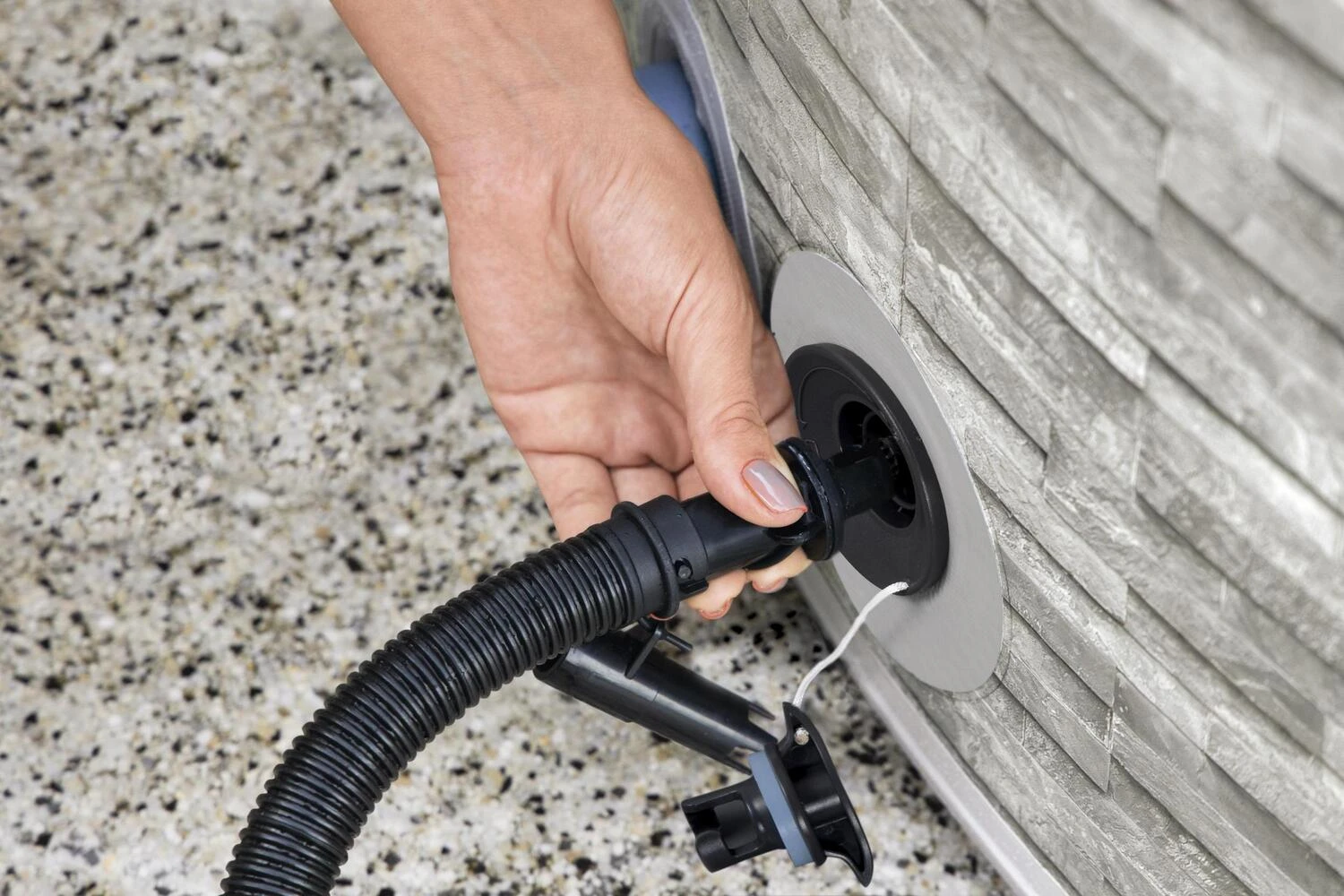 Bestway Opblaasbare Jacuzzi Lay-Z-Spa Vancouver Plus Rond Grijs D 155 H 60 Cm 3 Bestway Opblaasbare Jacuzzi Lay-Z-Spa Vancouver Plus Rond Grijs D 155 H 60 Cm - Afbeelding 3