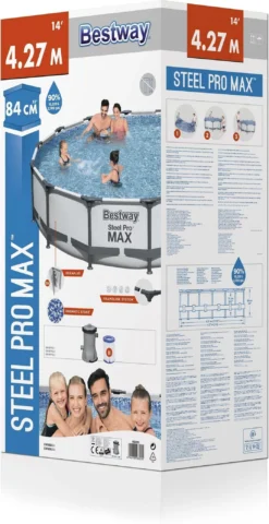 Bestway Frame Zwembad Steel Pro Max Rond D 427 H 84 Cm -Buiten Gereedschaps Winkel 6942138983234 10