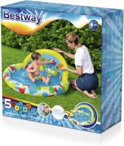 Bestway Kinderzwembad Ovaal Splash & Learn 120 X 117 X 46 Cm 1+ -Buiten Gereedschaps Winkel 6942138983906 15