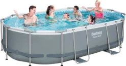 Bestway Frame Zwembad Power Steel Ovaal 488 X 305 X 107 Cm -Buiten Gereedschaps Winkel 6942138987126 8