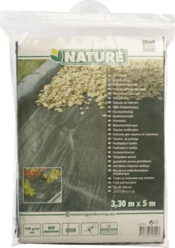 Nature Worteldoek 3,30 X 5m 100 G/m² Zwart -Buiten Gereedschaps Winkel 8711338303023 4