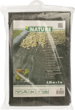 Nature Worteldoek 4,2x5m Zwart -Buiten Gereedschaps Winkel 8711338303030 4