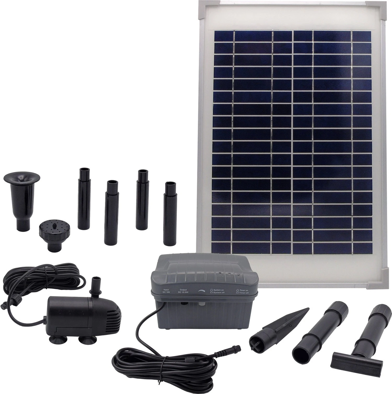 Ubbink Fonteinpomp Solarmax Solar 600 + Accu 1 Ubbink Fonteinpomp Solarmax Solar 600 + Accu