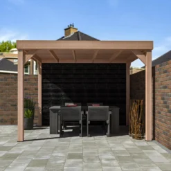 Overkapping Douglas + Achterwand Zweeds Rabat Zwart 270 X 330 Cm 5 Overkapping Douglas + Achterwand Zweeds Rabat Zwart 270 X 330 Cm -Buiten Gereedschaps Winkel 8711471734722 2