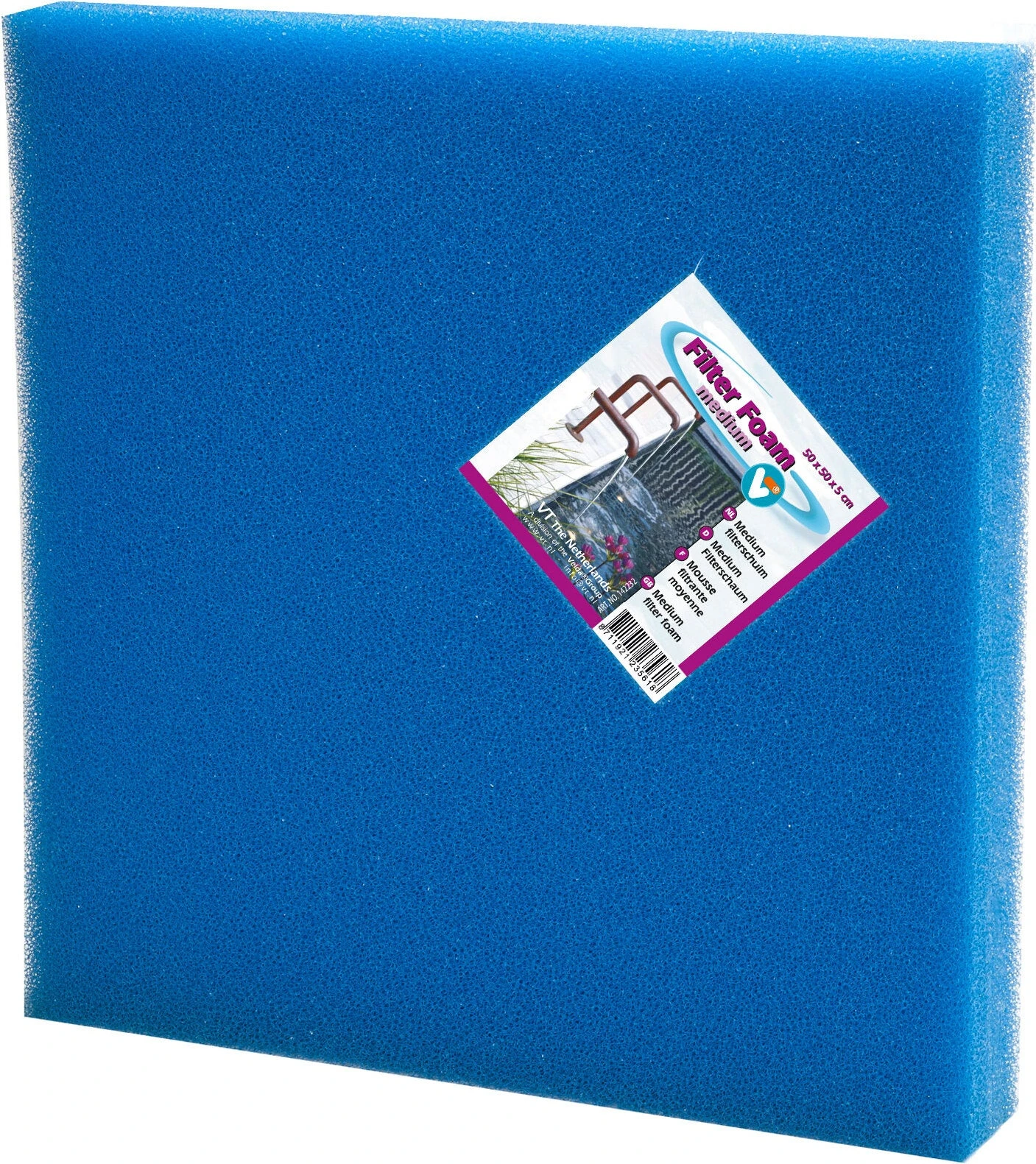 VT Filterschuim Medium Blauw 50 X 50 X 5 Cm 1 VT Filterschuim Medium Blauw 50 X 50 X 5 Cm