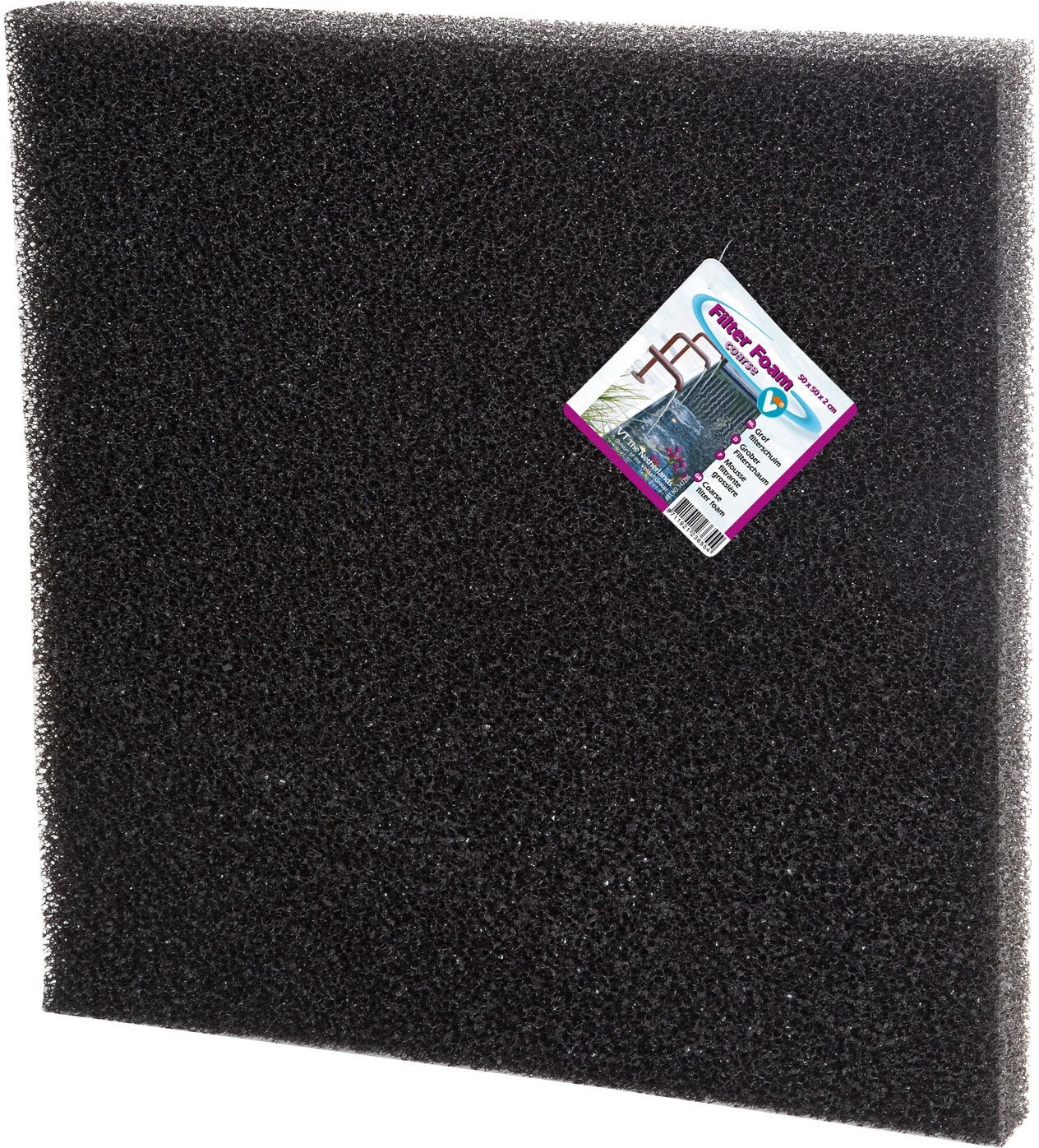 VT Filterschuim Grof Zwart 50 X 50 X 2 Cm 1 VT Filterschuim Grof Zwart 50 X 50 X 2 Cm