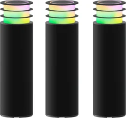 Calex Smart Staande Buitenlamp Gardenpost Zwart D 7,6 H 41 Cm 3 Stuks -Buiten Gereedschaps Winkel 8712879154907 3