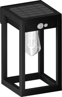 Calex Solar Wandlamp Zwart 15 X 18 X 27 Cm