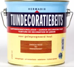 Hermadix Tuindecoratiebeits Zweeds Rood 2,5 L