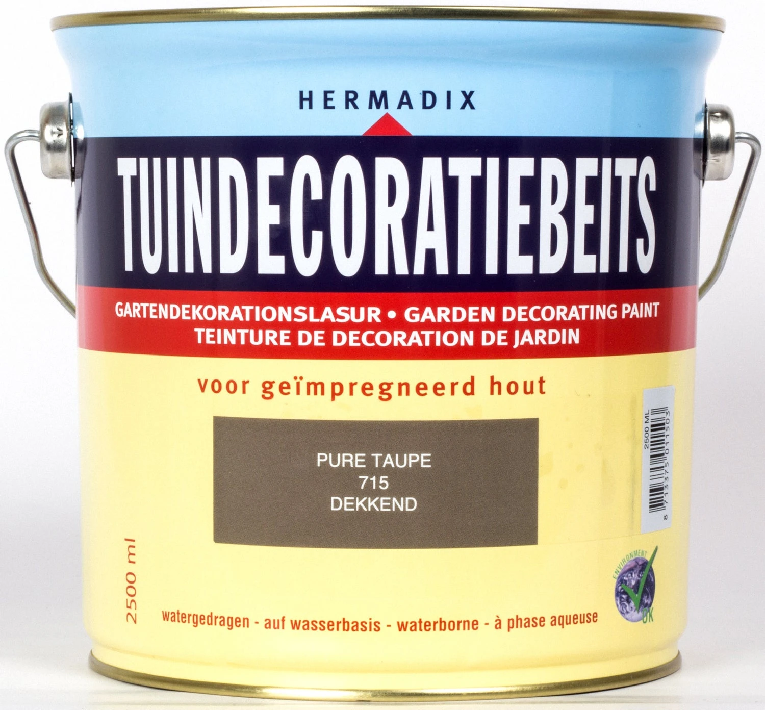 Hermadix Tuindecoratiebeits Pure Taupe 2,5 L 1 Hermadix Tuindecoratiebeits Pure Taupe 2,5 L