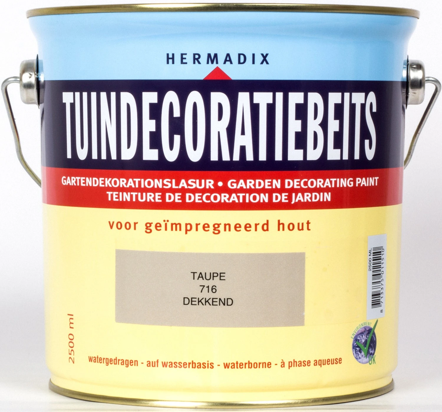 Hermadix Tuindecoratiebeits Taupe 2,5 L 1 Hermadix Tuindecoratiebeits Taupe 2,5 L