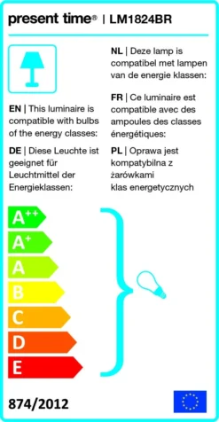 Leitmotiv Tafellamp Enchant Bruin 30 X 12,5 X 20 Cm -Buiten Gereedschaps Winkel 8714302659447 5 1