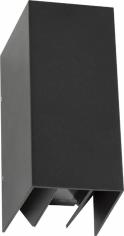 KS Verlichting Wandlamp Channel Zwart 12 X 7,5 X 17 Cm