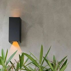 KS Verlichting Wandlamp Channel Zwart 12 X 7,5 X 17 Cm -Buiten Gereedschaps Winkel 8714732746540 4