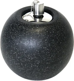 Esschert Design Olielamp Fancy Flames Zwart D 14,2 H 15,6 Cm