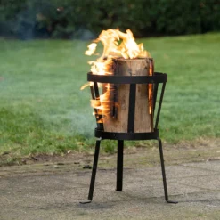 Esschert Design Zweedse Fakkelhouder Fancy Flames Zwart 31,5 X 28 X 40,1 Cm -Buiten Gereedschaps Winkel 8714982171796 2