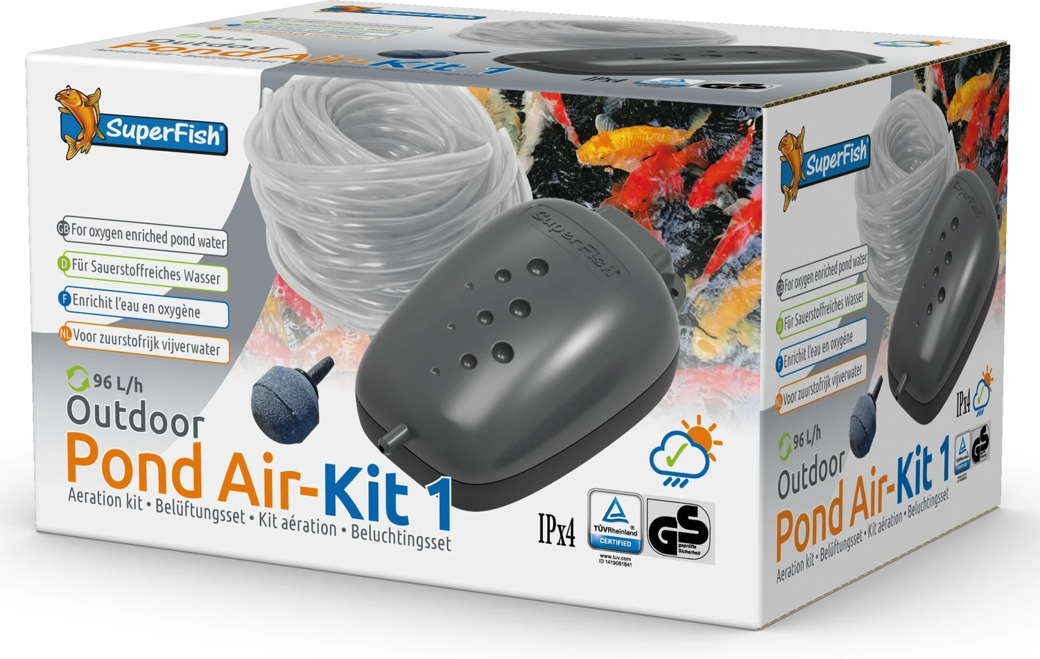 Superfish Vijver Luchtpomp Kit 1 96 L/h 1 Superfish Vijver Luchtpomp Kit 1 96 L/h