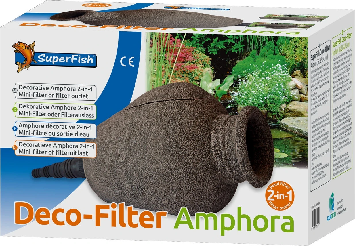 Superfish Vijverdecoratie En Filter Amfora 36 X 23,5 X 24,5 Cm 2 Superfish Vijverdecoratie En Filter Amfora 36 X 23,5 X 24,5 Cm - Afbeelding 2