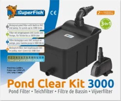 Superfish Vijverfilter Pond Clear Kit 3-in-1 3000 L 5 Superfish Vijverfilter Pond Clear Kit 3-in-1 3000 L -Buiten Gereedschaps Winkel 8715897275593 3
