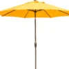 Intratuin Parasol Trinidad Geel 80+UV D 300 Cm