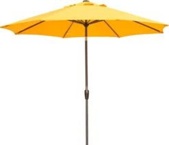 Intratuin Parasol Trinidad Geel 80+UV D 300 Cm