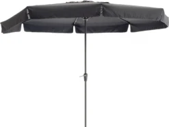 Intratuin Parasol Chios Zwart 80+UV D 350 Cm