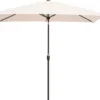 Intratuin Parasol Cadiz Wit 80+UV 300 X 200 Cm