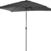 Intratuin Parasol Cadiz Zwart 80+UV 300 X 200 Cm