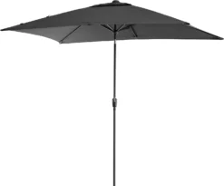 Intratuin Parasol Cadiz Zwart 80+UV 300 X 200 Cm