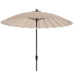 Intratuin Parasol Shanghai Taupe 80+UV D 300 Cm