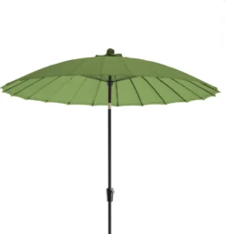 Intratuin Parasol Shanghai Groen 80+UV D 300 Cm
