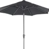 Intratuin Parasol Trinidad Zwart 80+UV D 300 Cm