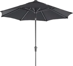 Intratuin Parasol Trinidad Zwart 80+UV D 300 Cm
