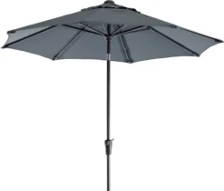 Intratuin Parasol Trinidad Grijs 80+UV D 250 Cm