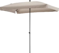 Intratuin Parasol Cuba Taupe 80+UV 210 X 140 Cm