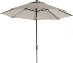 Intratuin Parasol Trinidad Taupe 80+UV D 250 Cm