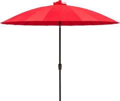 Intratuin Parasol Shanghai Rood 80+UV D 300 Cm