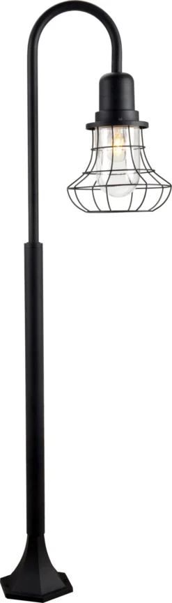 Intratuin Staande Lamp Wega Zwart 34 X 23 X 126 Cm